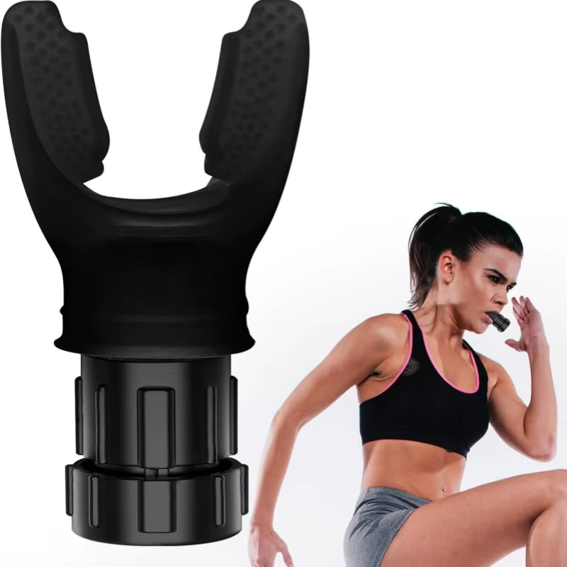 Portable Adjustable Resistance Breathing Exercise Device - Enhance Your Fitness with Silicone Breathing Equipment