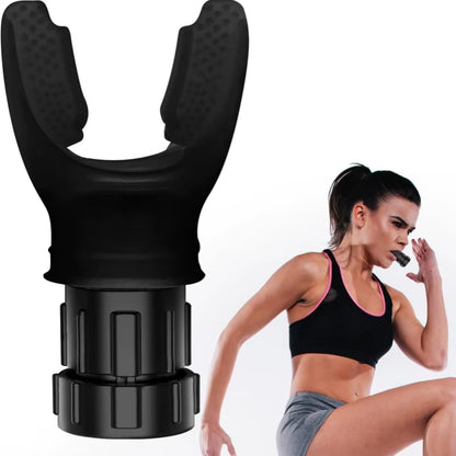 Portable Adjustable Resistance Breathing Exercise Device - Enhance Your Fitness with Silicone Breathing Equipment