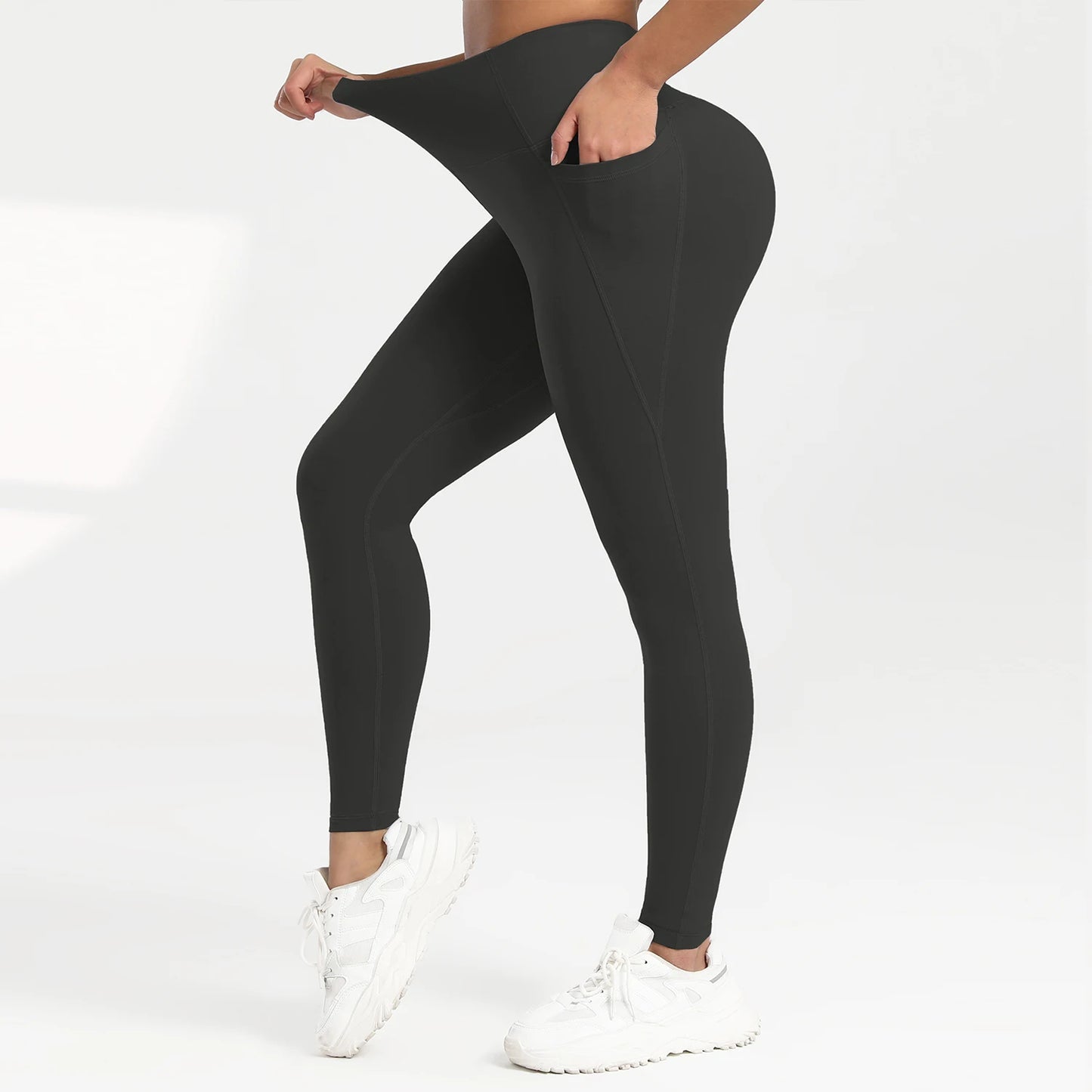 Essential High Waisted No-Roll 25" Sports Legging w/ Pockets