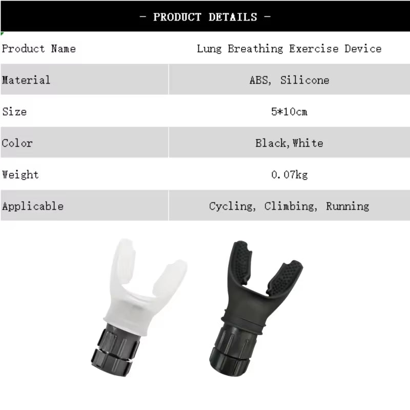 Portable Adjustable Resistance Breathing Exercise Device - Enhance Your Fitness with Silicone Breathing Equipment