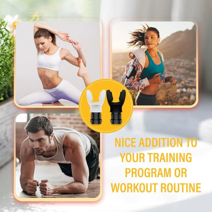 Portable Adjustable Resistance Breathing Exercise Device - Enhance Your Fitness with Silicone Breathing Equipment